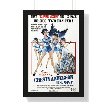 CHESTY ANDERSON, US NAVY 1976 - Framed Movie Poster - The Sticker Space
