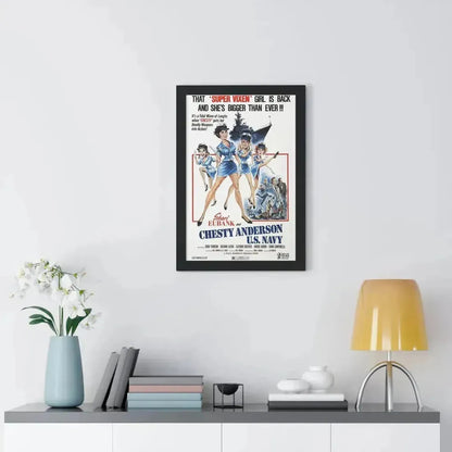 CHESTY ANDERSON, US NAVY 1976 - Framed Movie Poster - The Sticker Space