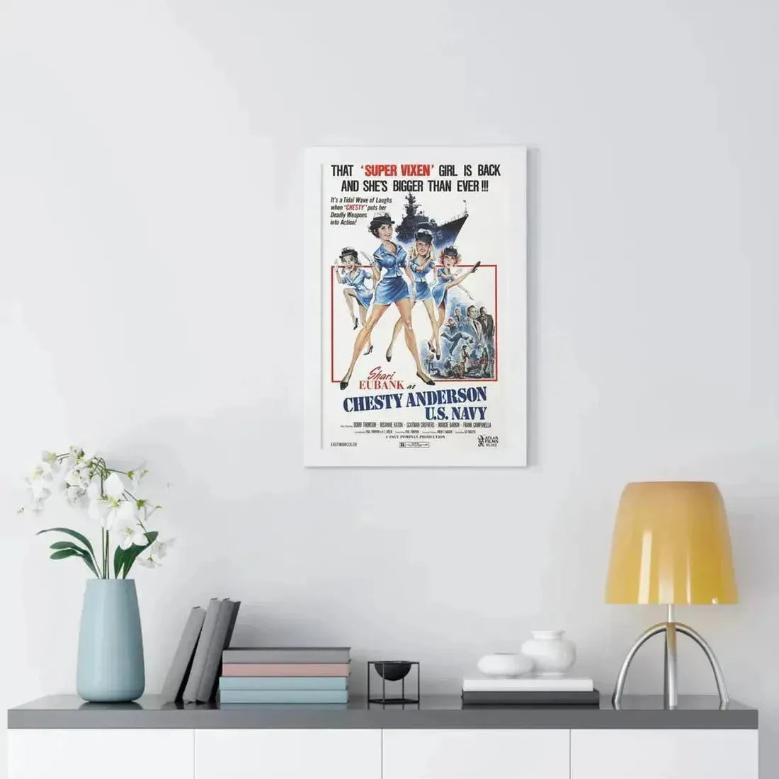 CHESTY ANDERSON, US NAVY 1976 - Framed Movie Poster - The Sticker Space