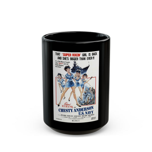 CHESTY ANDERSON, US NAVY 1976 Movie Poster - Black Coffee Mug-15oz-The Sticker Space