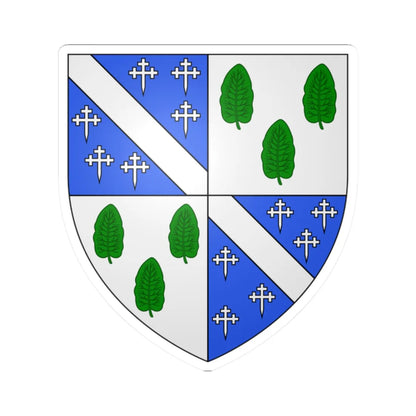 Cheyne of Esselmont arms (Scotland) (Coat of Arms) STICKER Vinyl Kiss-Cut Decal 2 Inch White - The Sticker Space