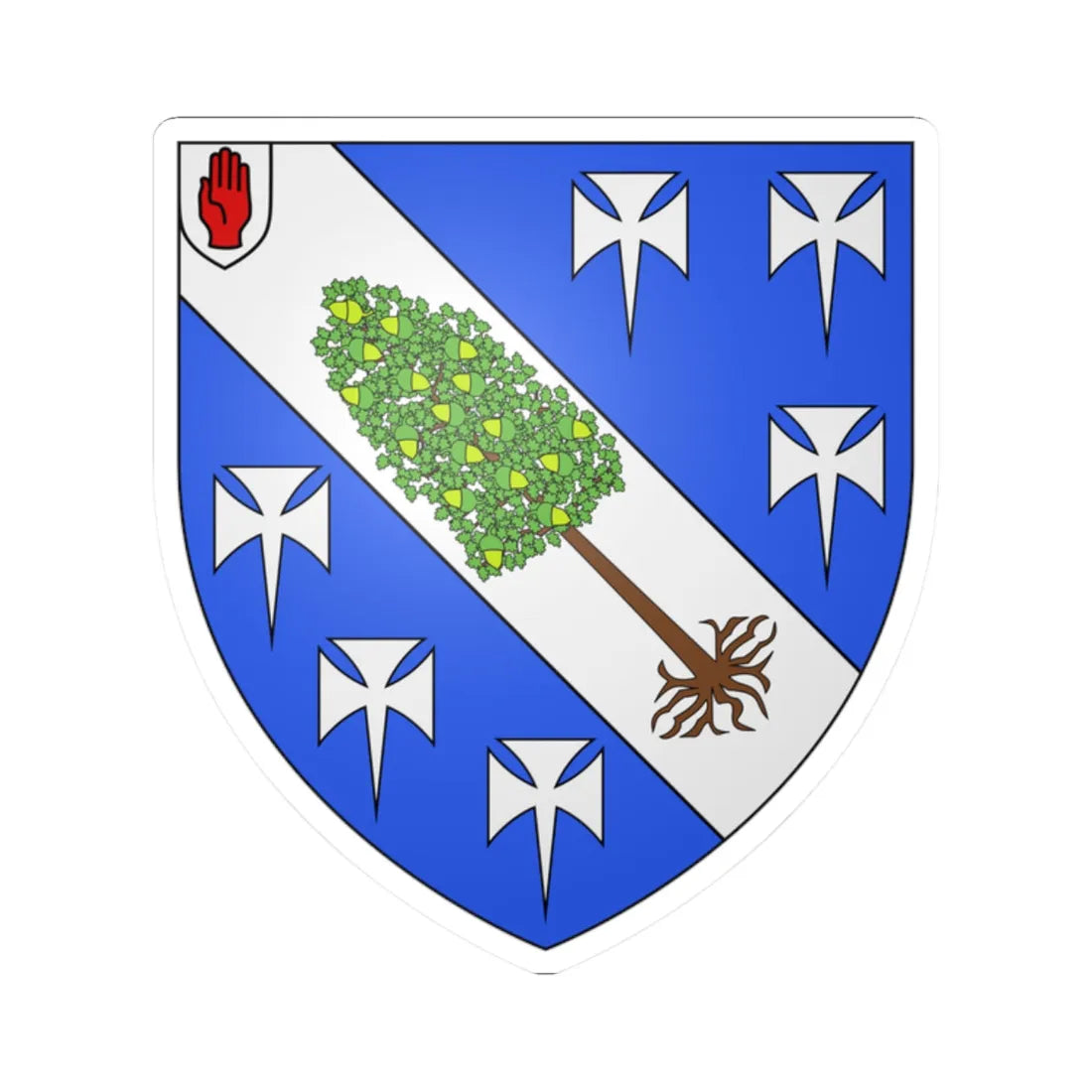 Cheyne of Leagarth arms (Scotland) (Coat of Arms) STICKER Vinyl Kiss-Cut Decal 2 Inch White - The Sticker Space