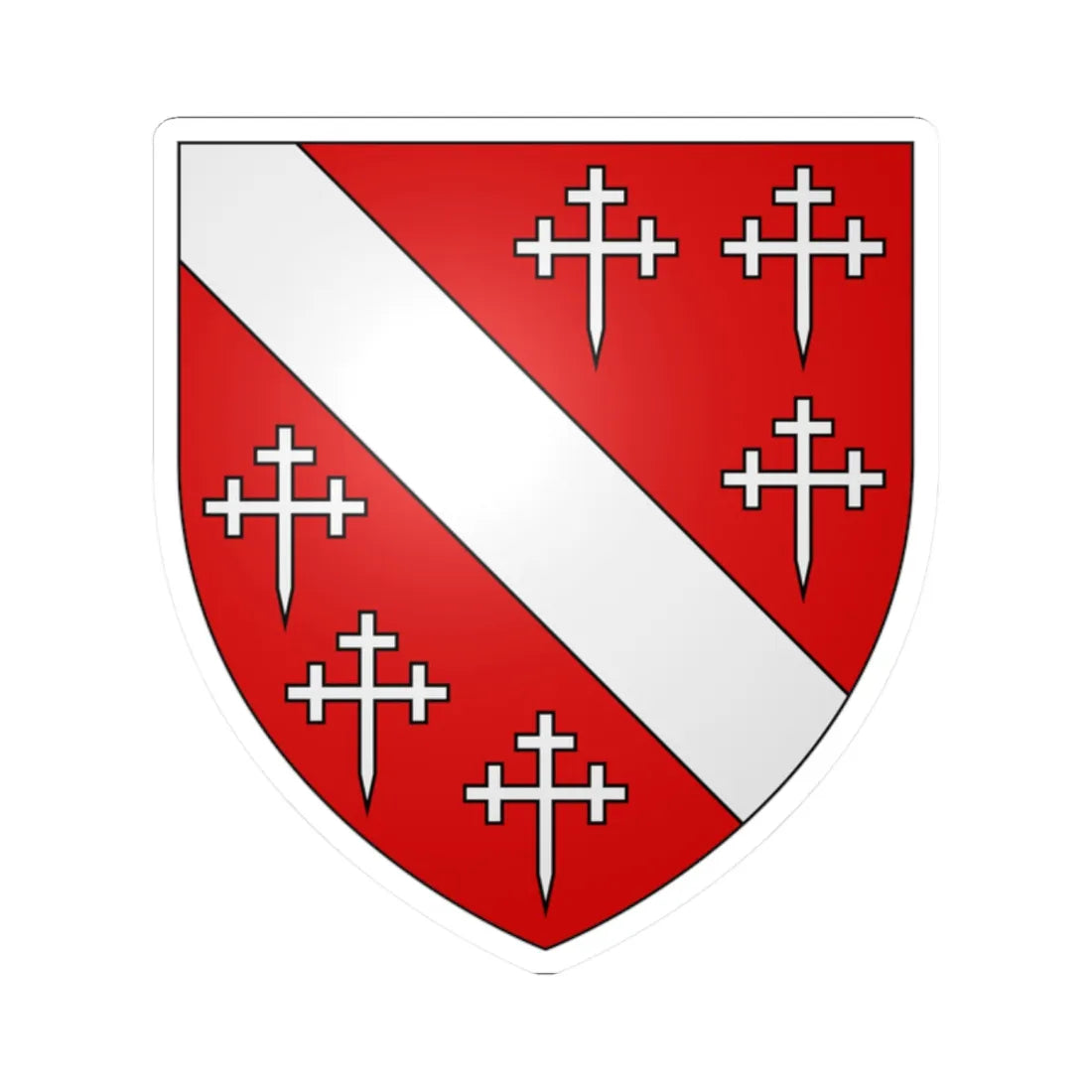 Cheyne of Straloch arms (Scotland) (Coat of Arms) STICKER Vinyl Kiss-Cut Decal 2 Inch White - The Sticker Space