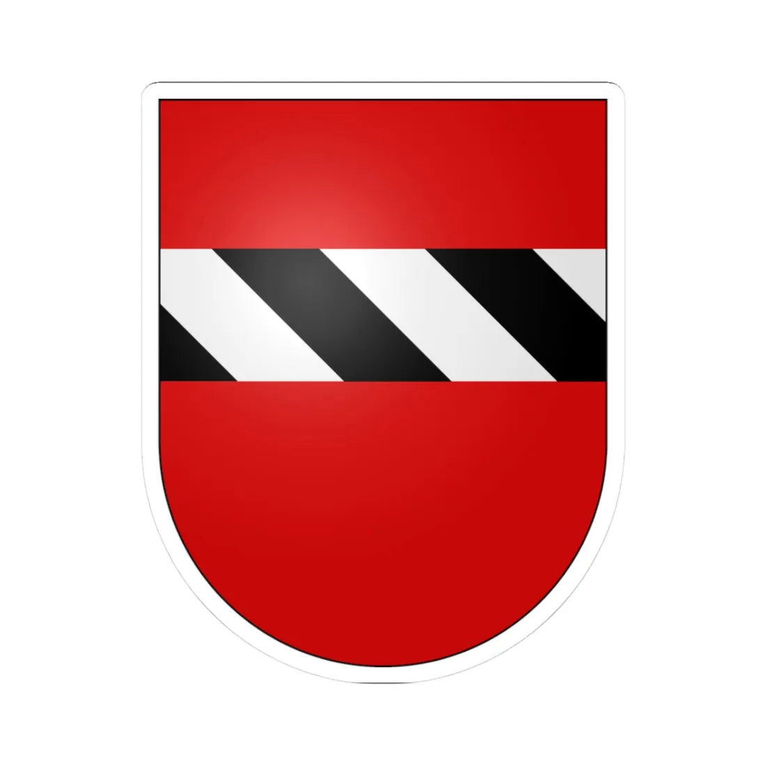 Cheyres-coat of arms (Switzerland) (Coat of Arms) STICKER Vinyl Kiss-Cut Decal 3 Inch White - The Sticker Space