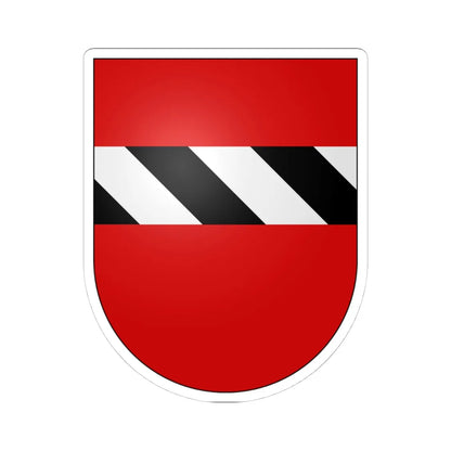 Cheyres-coat of arms (Switzerland) (Coat of Arms) STICKER Vinyl Kiss-Cut Decal 4 Inch White - The Sticker Space