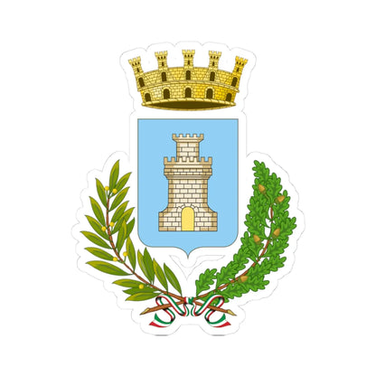 Chiaravalle Centrale-Stemma (Italy) (Coat of Arms) STICKER Vinyl Kiss-Cut Decal 3 Inch White - The Sticker Space