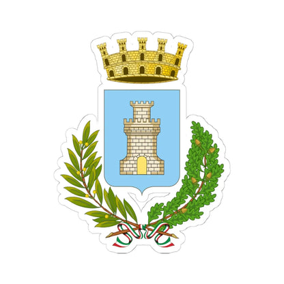 Chiaravalle Centrale-Stemma (Italy) (Coat of Arms) STICKER Vinyl Kiss-Cut Decal 6 Inch White - The Sticker Space