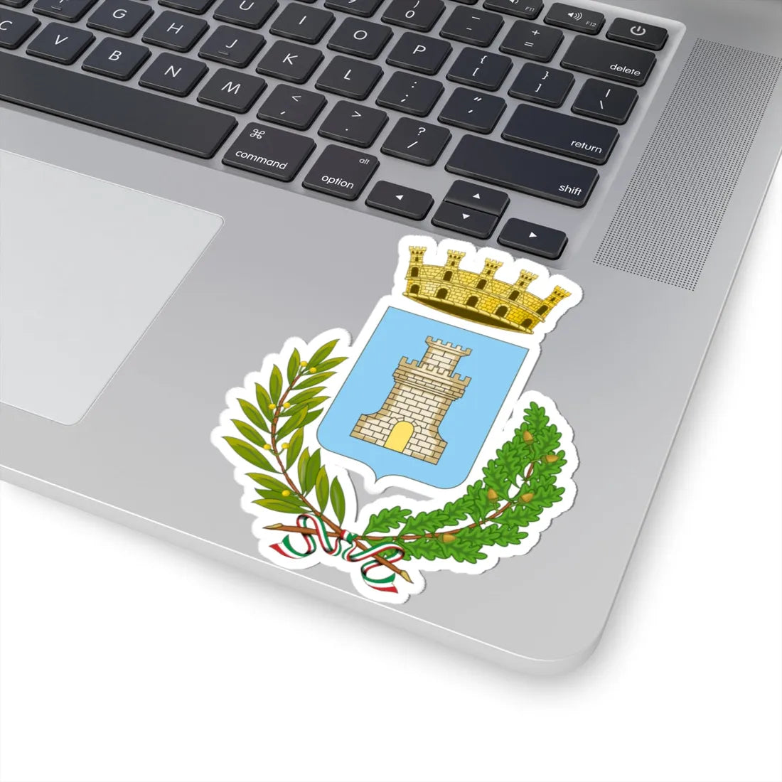 Chiaravalle Centrale-Stemma (Italy) (Coat of Arms) STICKER Vinyl Kiss-Cut Decal - The Sticker Space