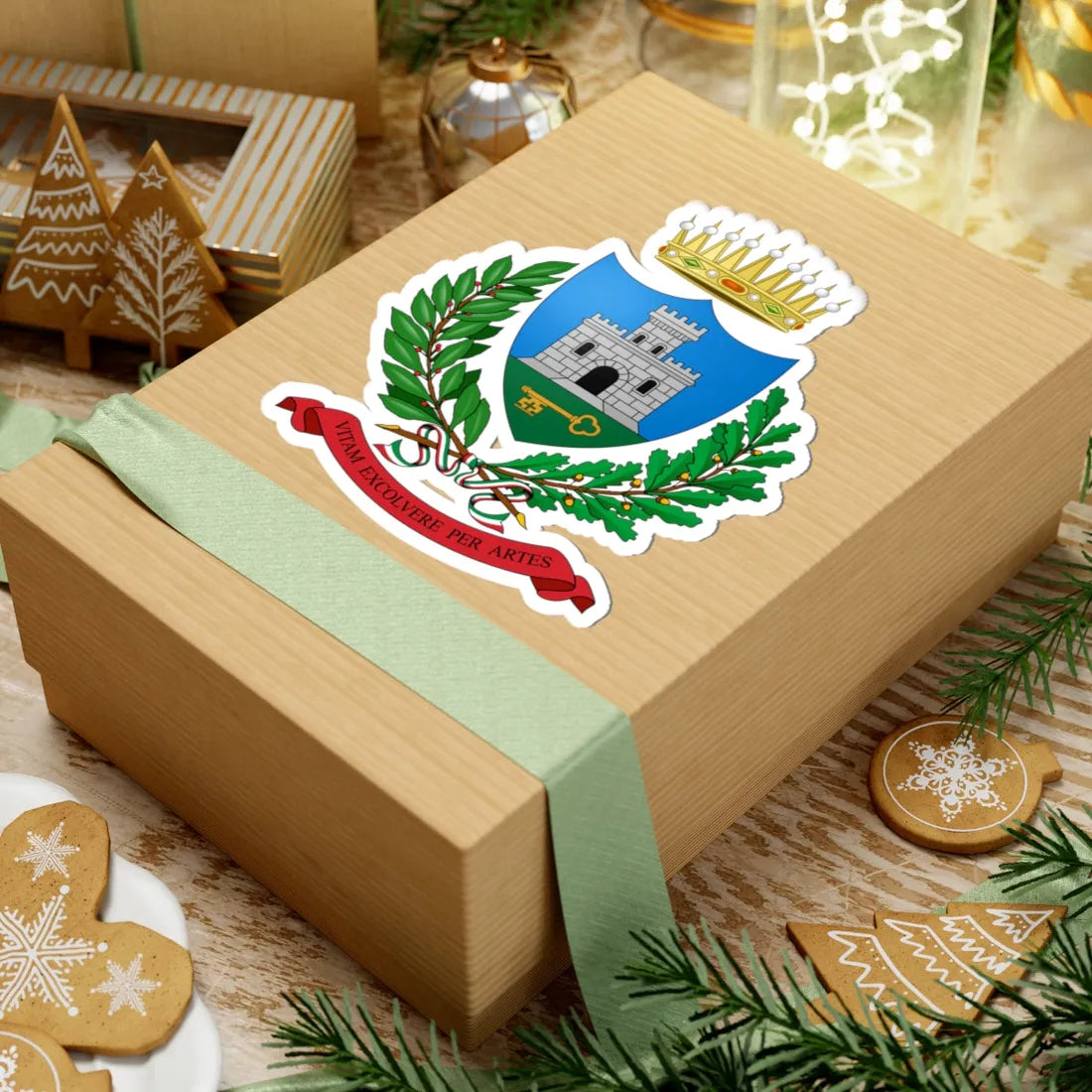 Chiavari-Stemma (Italy) (Coat of Arms) STICKER Vinyl Kiss-Cut Decal - The Sticker Space