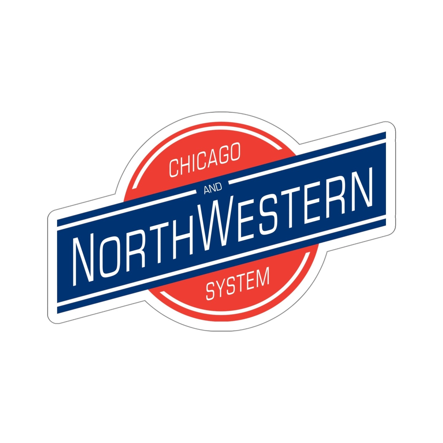 Chicago and North Western Railway STICKER Vinyl Die-Cut Decal-5 Inch-The Sticker Space