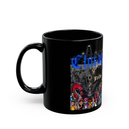 Chicago Gangs (Folks and People) Black Coffee Mug-The Sticker Space