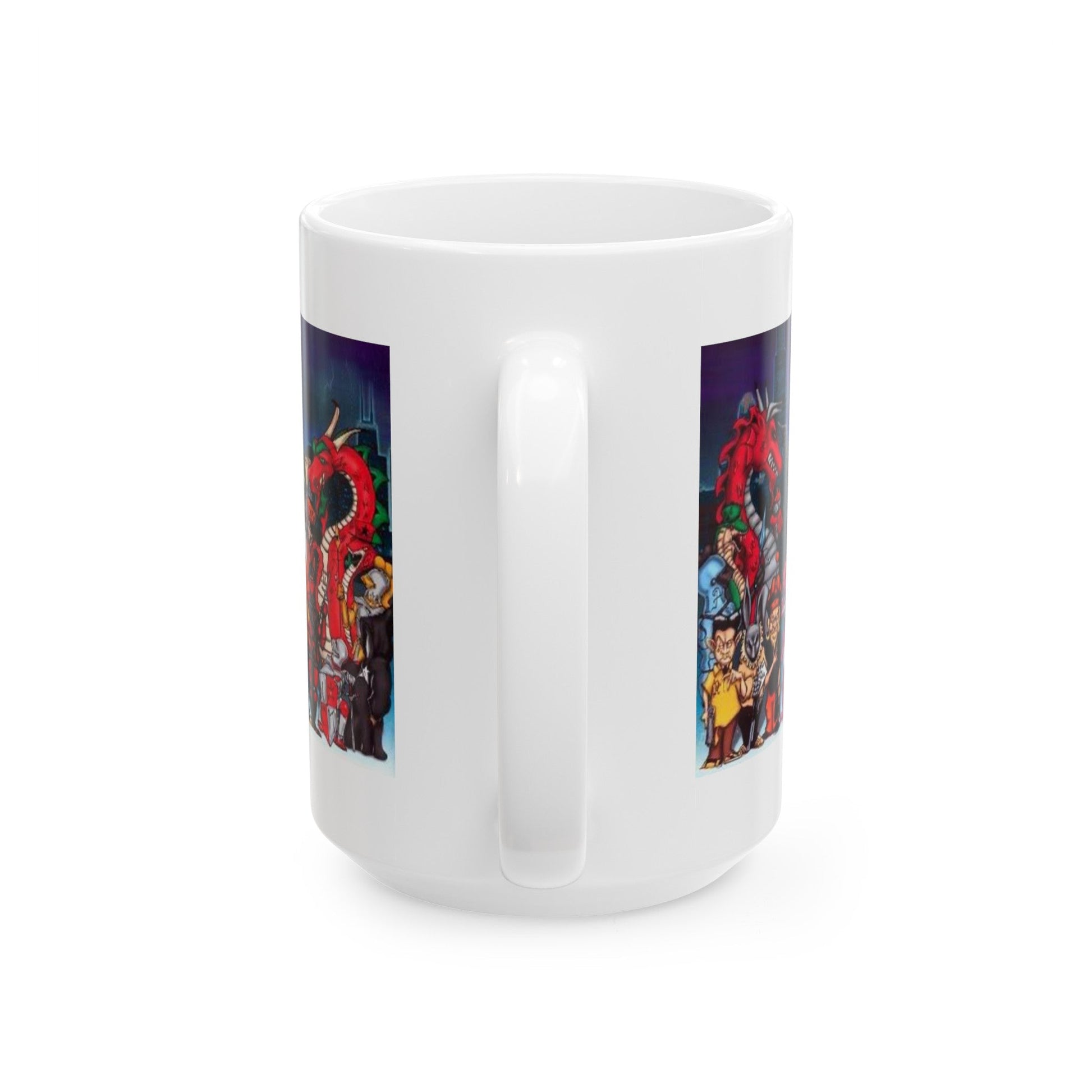 Chicago Gangs (Folks and People v2) White Coffee Mug-The Sticker Space