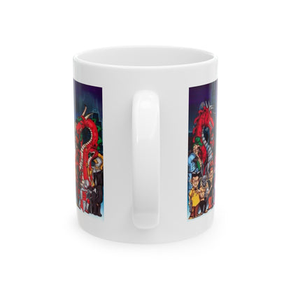 Chicago Gangs (Folks and People v2) White Coffee Mug-The Sticker Space