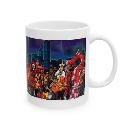 Chicago Gangs (Folks and People v2) White Coffee Mug-The Sticker Space