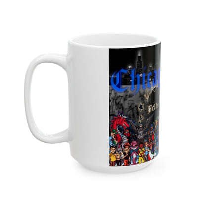 Chicago Gangs (Folks and People) White Coffee Mug-The Sticker Space