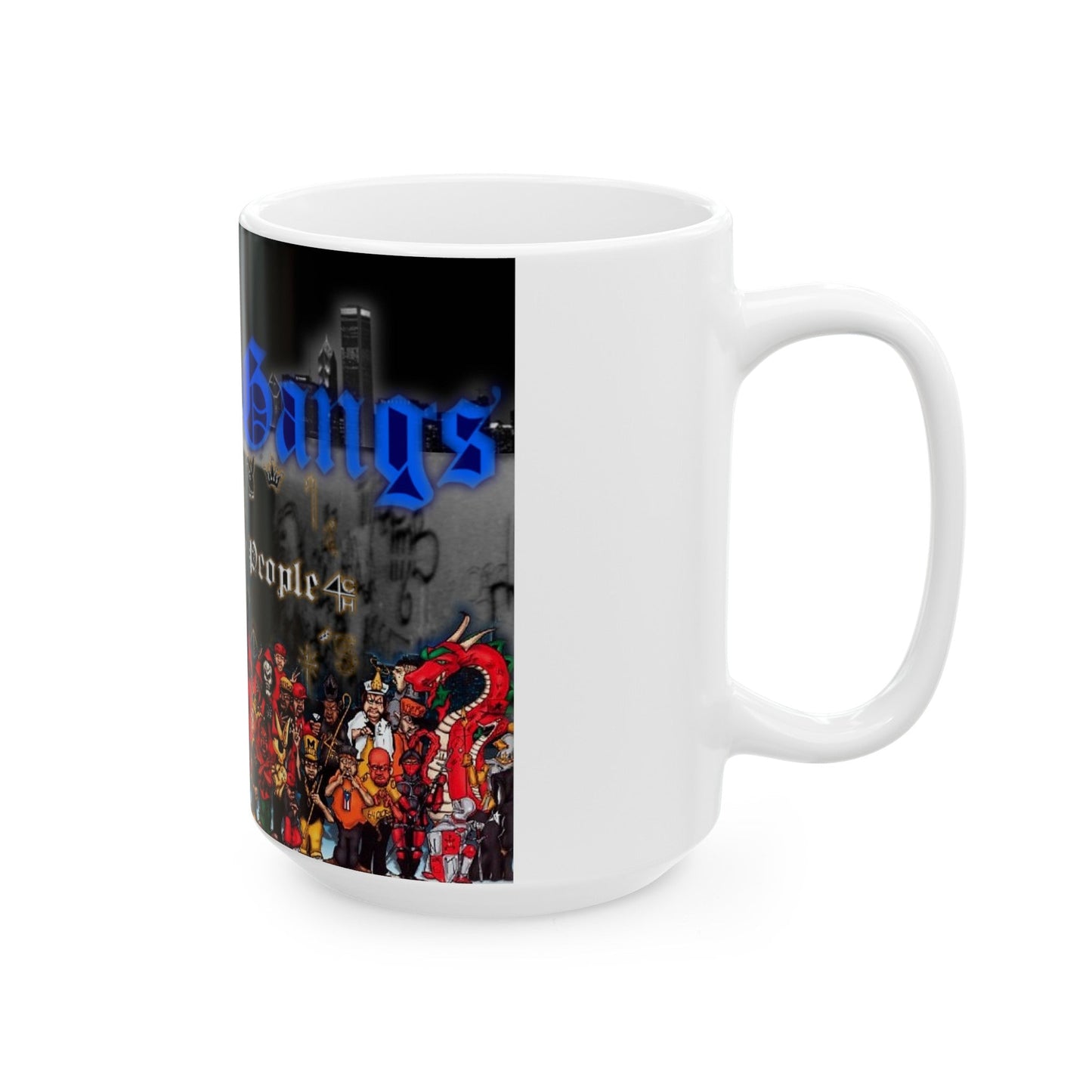 Chicago Gangs (Folks and People) White Coffee Mug-The Sticker Space