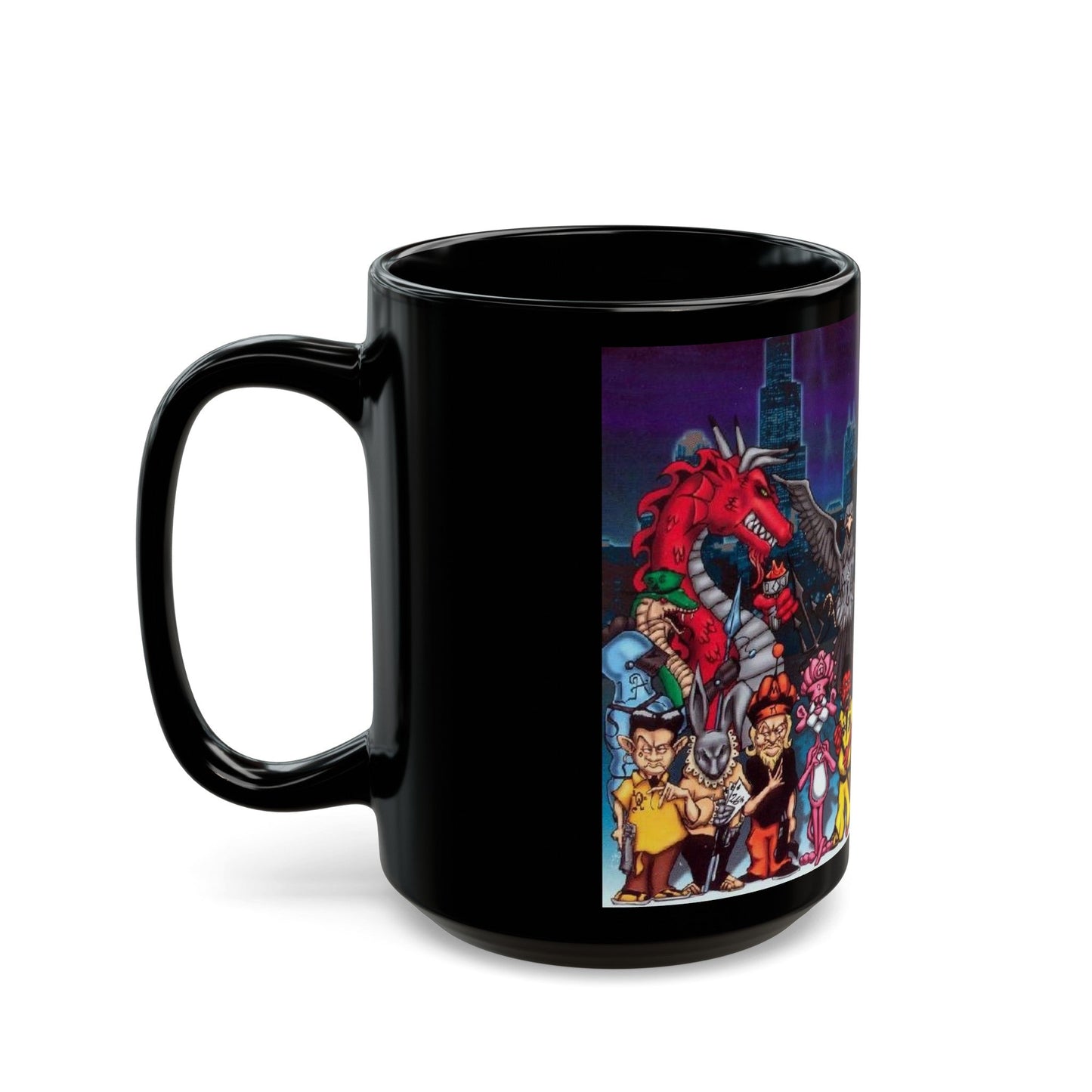 Chicago Gangs (Folks) Black Coffee Mug-The Sticker Space