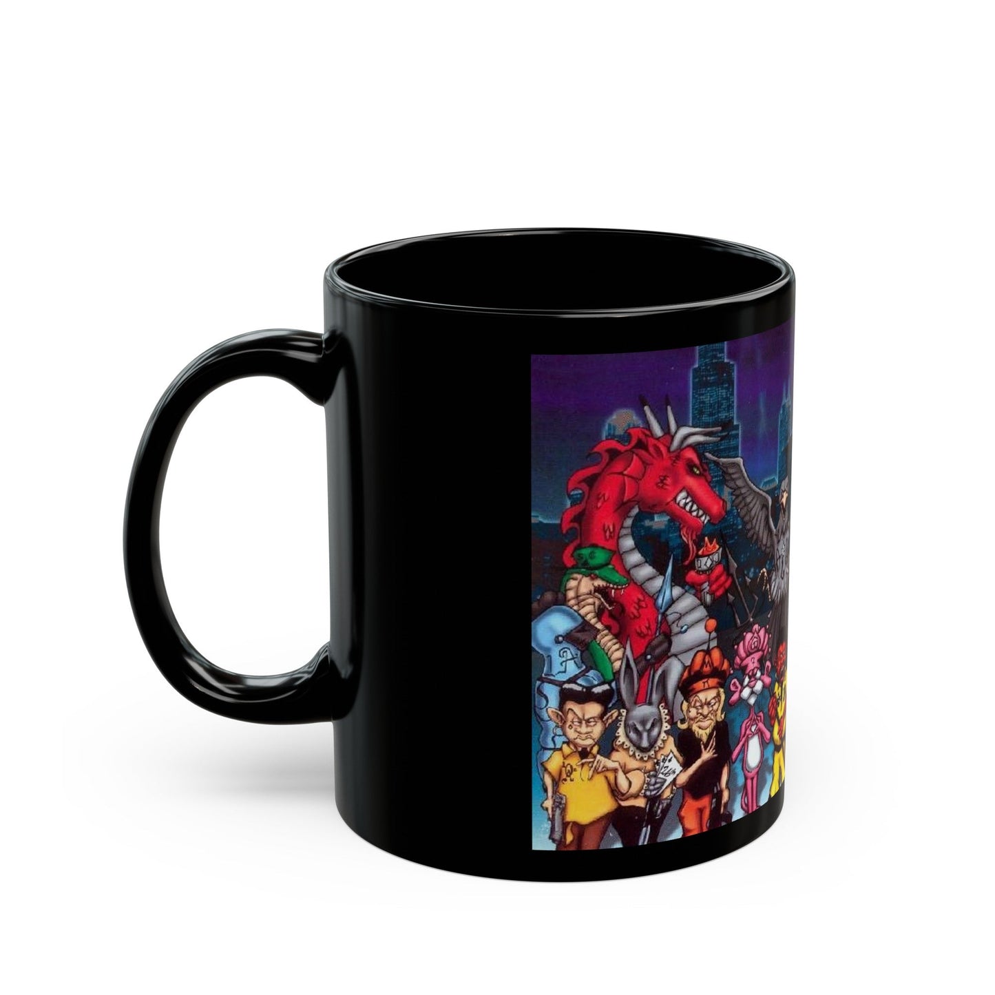 Chicago Gangs (Folks) Black Coffee Mug-The Sticker Space