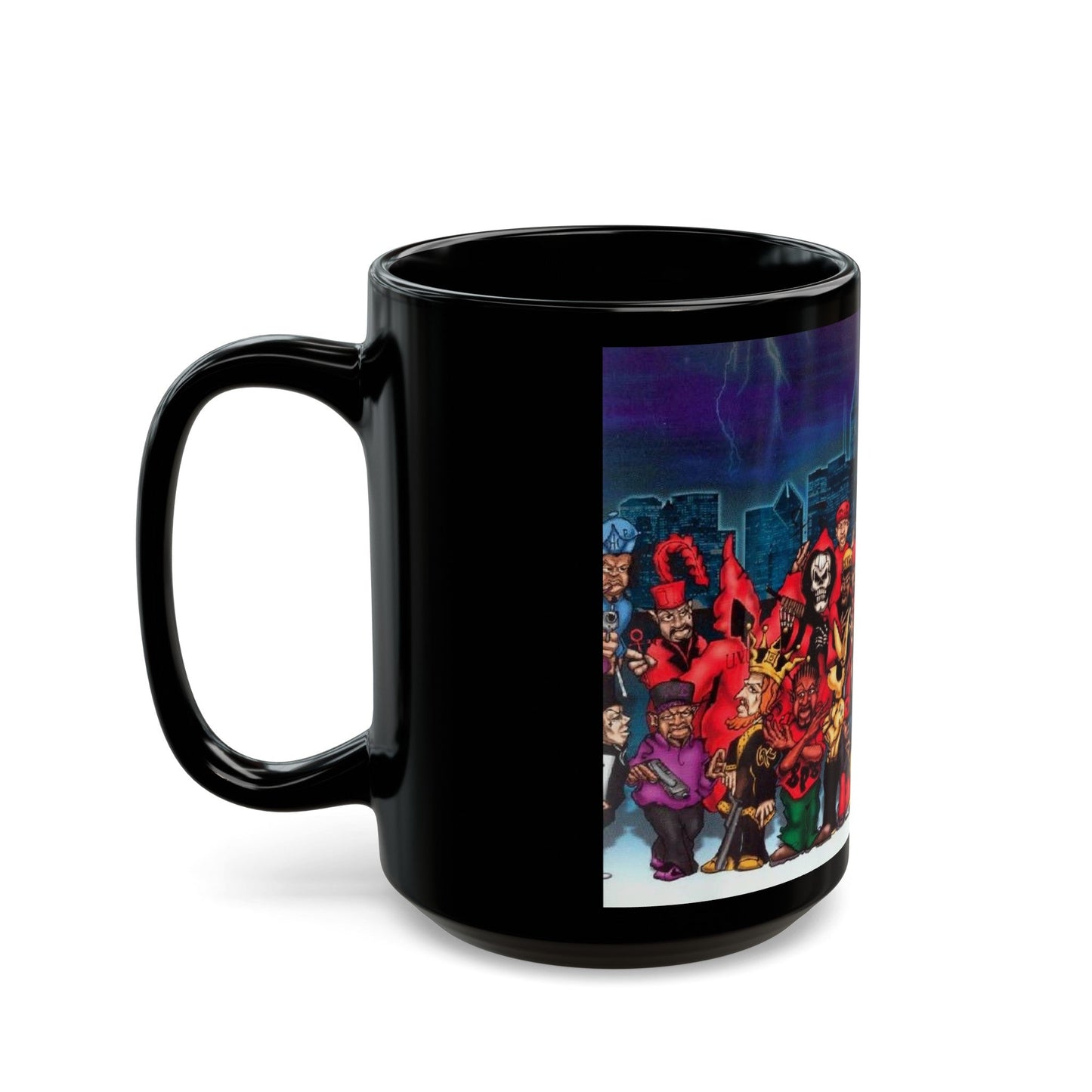 Chicago Gangs (People) Black Coffee Mug-The Sticker Space