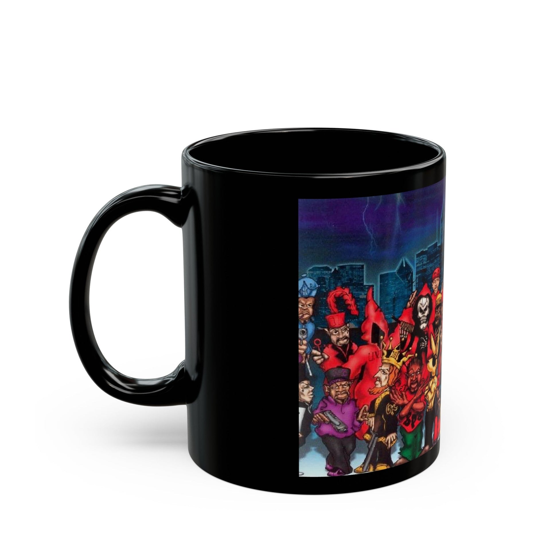 Chicago Gangs (People) Black Coffee Mug-The Sticker Space