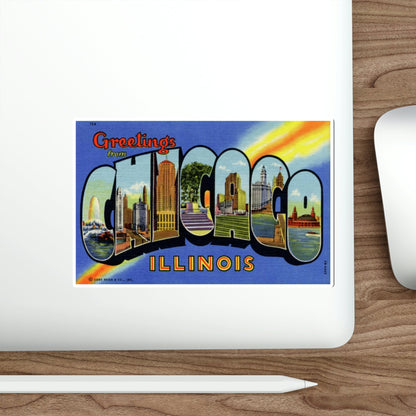 Chicago Illinois (Greeting Cards) STICKER Vinyl Die-Cut Decal-The Sticker Space