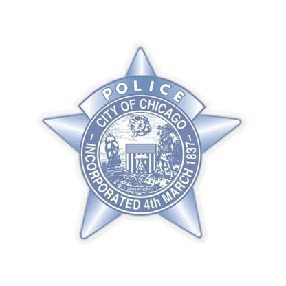 Chicago Police - STICKER Vinyl Kiss-Cut Decal 2 Inch Transparent - The Sticker Space
