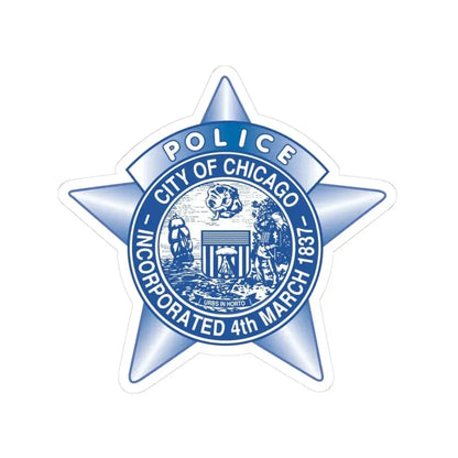 Chicago Police - STICKER Vinyl Kiss-Cut Decal 3 Inch White - The Sticker Space