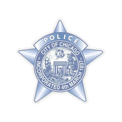 Chicago Police - STICKER Vinyl Kiss-Cut Decal 4 Inch Transparent - The Sticker Space