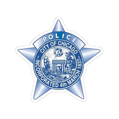 Chicago Police - STICKER Vinyl Kiss-Cut Decal 4 Inch White - The Sticker Space