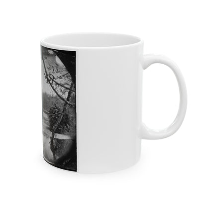 Chickahominy River, Va. Bridge On Mechanicsville Road (U.S. Civil War) White Coffee Mug-The Sticker Space