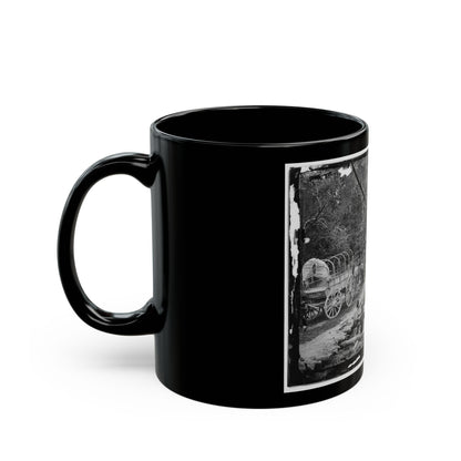 Chickahominy River, Va. Grapevine Bridge Built May 27-28, 1862, By The 5th New Hampshire Infantry Under Col. Edward E. Cross (U.S. Civil War) Black Coffee Mug