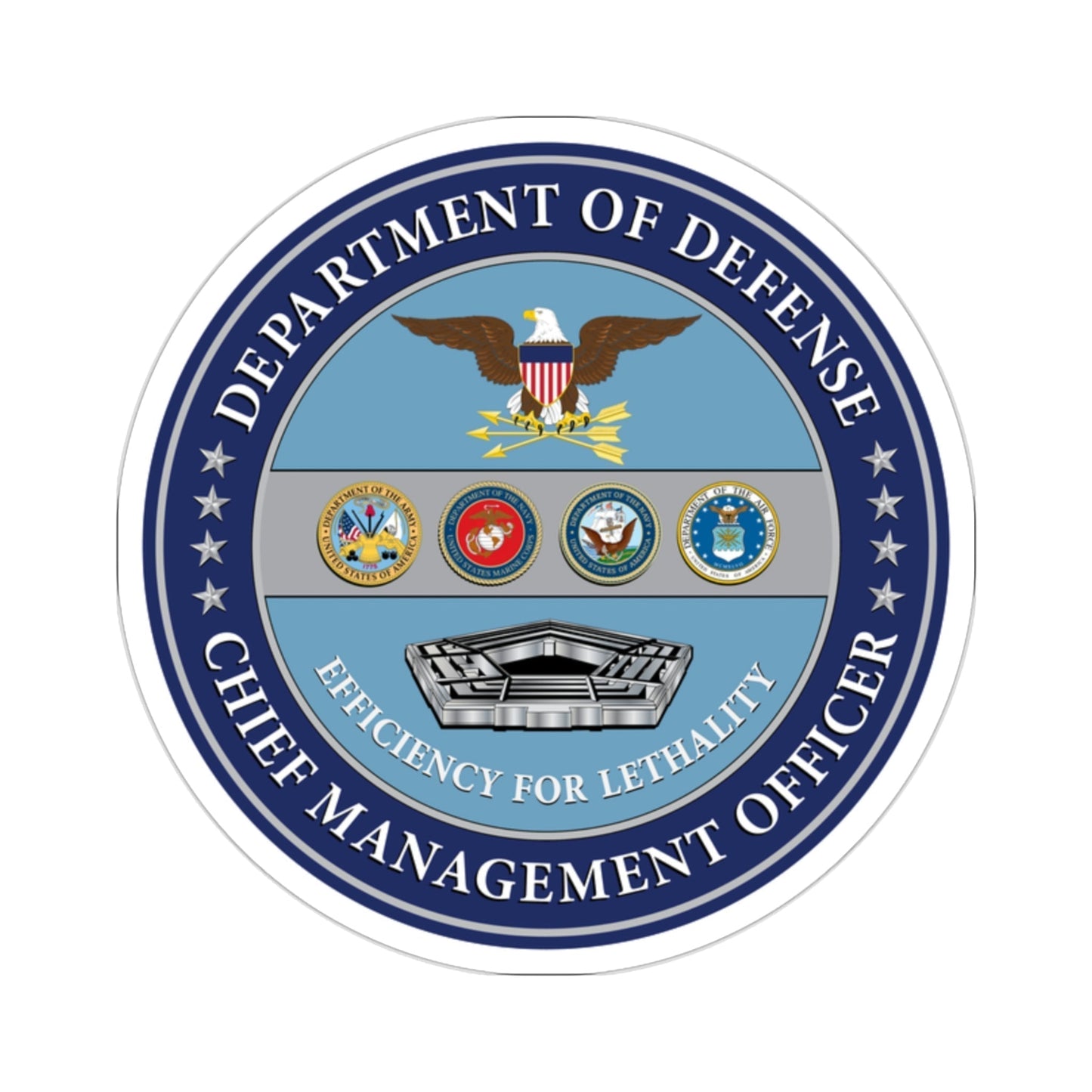 Chief Management Officer of the Department of Defense STICKER Vinyl Die-Cut Decal-2 Inch-The Sticker Space