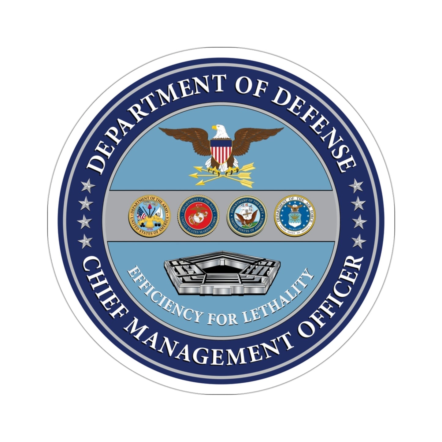 Chief Management Officer of the Department of Defense STICKER Vinyl Die-Cut Decal-3 Inch-The Sticker Space