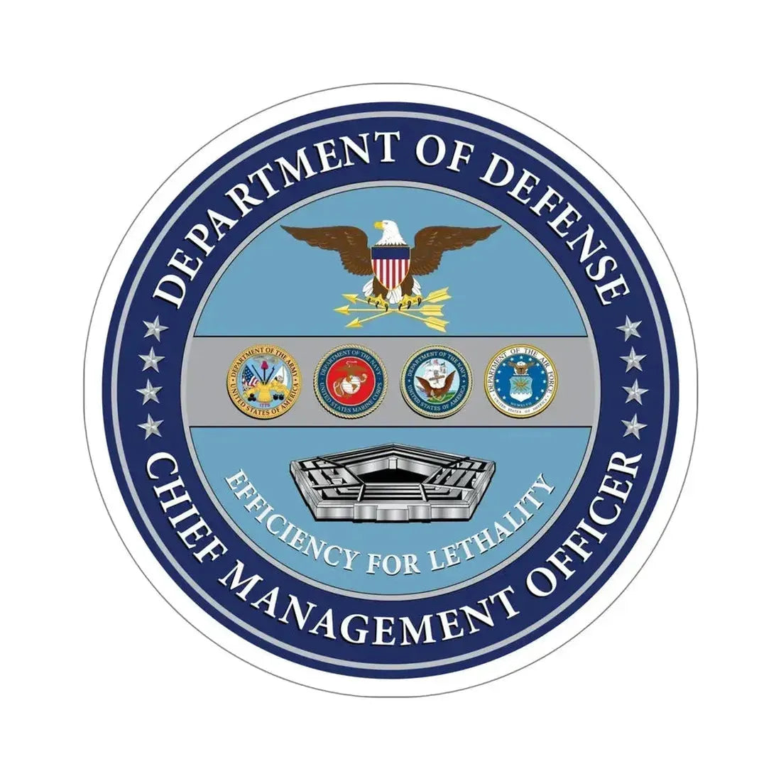 Chief Management Officer of the Department of Defense STICKER Vinyl Die-Cut Decal - The Sticker Space