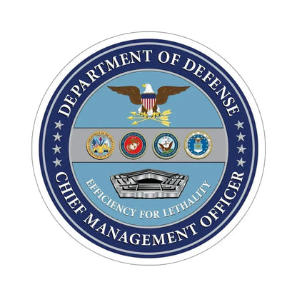 Chief Management Officer of the Department of Defense STICKER Vinyl Die-Cut Decal - The Sticker Space