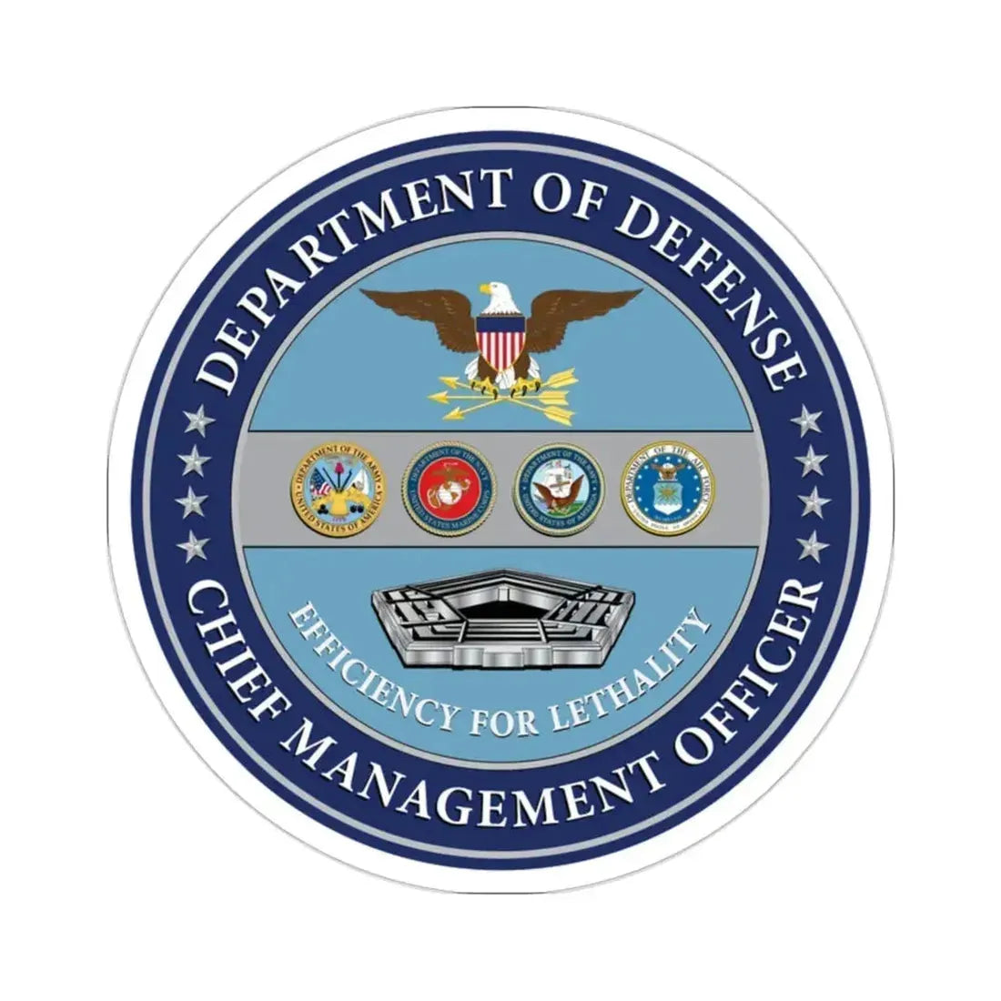 Chief Management Officer of the Department of Defense STICKER Vinyl Die-Cut Decal - The Sticker Space