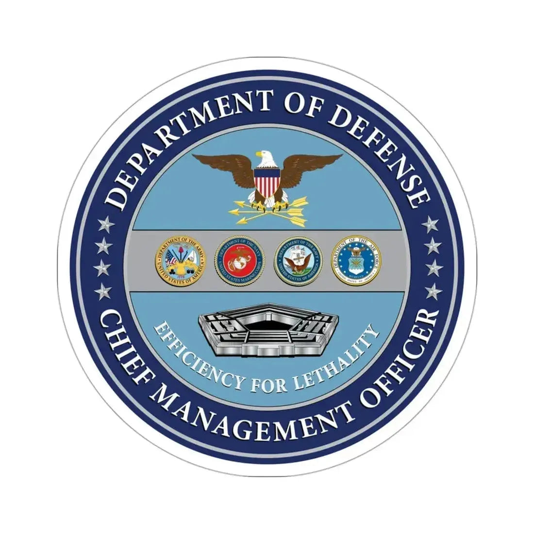 Chief Management Officer of the Department of Defense STICKER Vinyl Die-Cut Decal - The Sticker Space