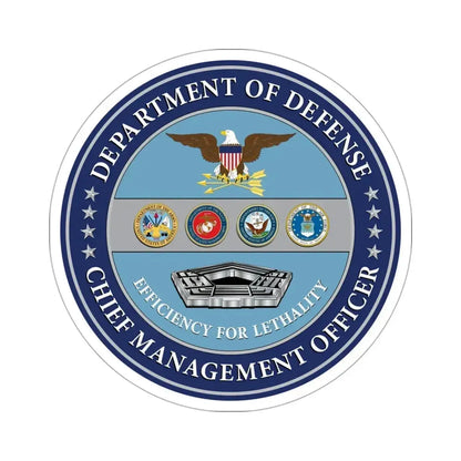 Chief Management Officer of the Department of Defense STICKER Vinyl Die-Cut Decal - The Sticker Space