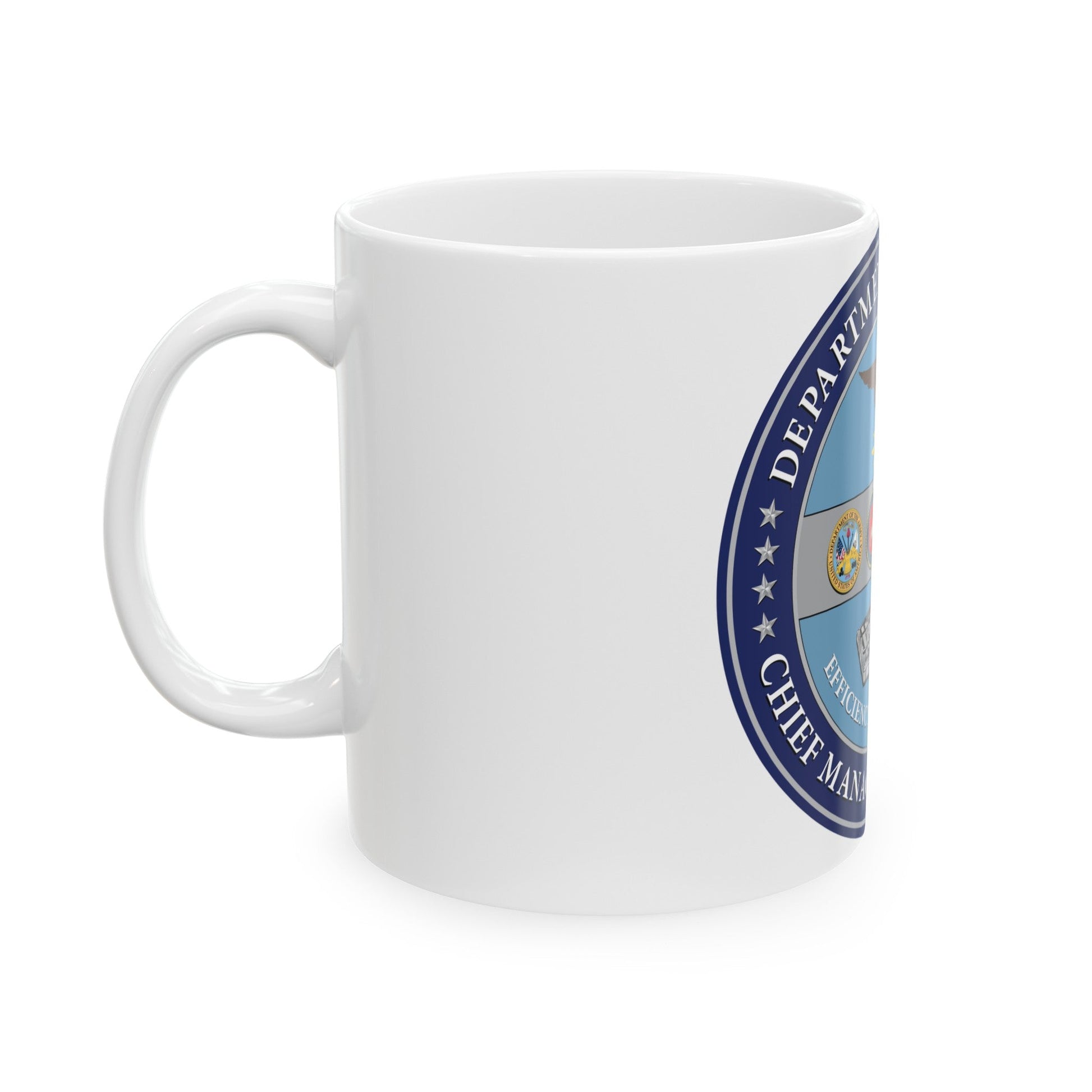 Chief Management Officer of the Department of Defense - White Coffee Mug-The Sticker Space