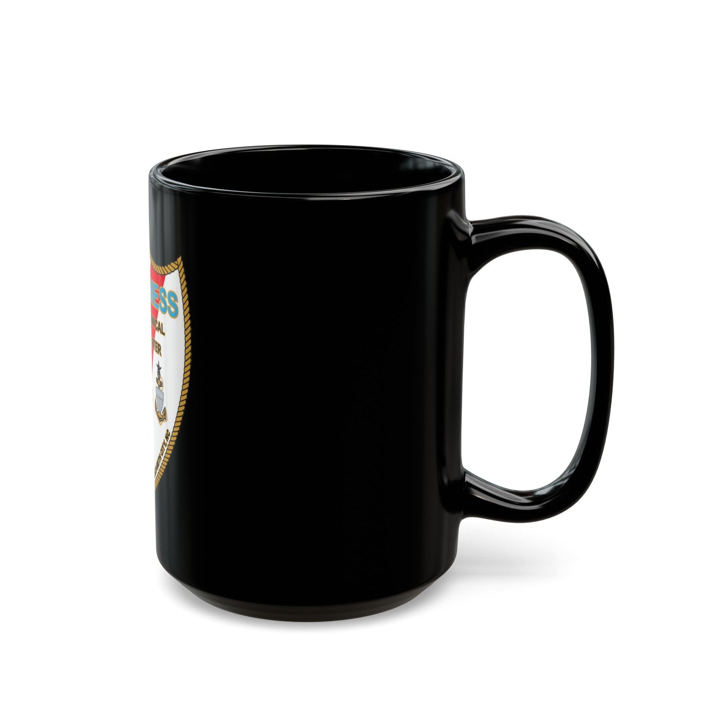 Chiefs Mess ATTC USCGC Elizabeth City NC (U.S. Coast Guard) Black Coffee Mug-The Sticker Space