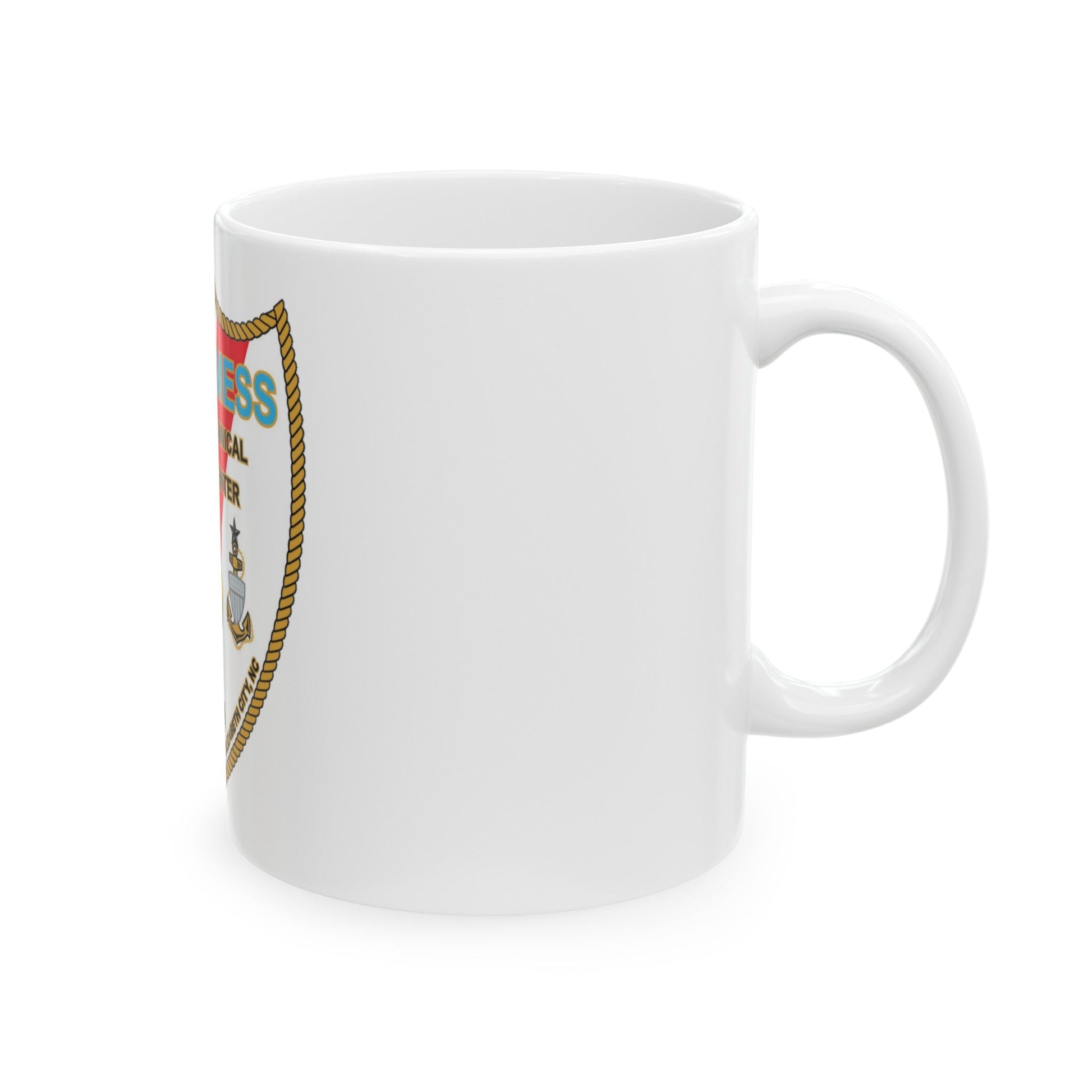 Chiefs Mess ATTC USCGC Elizabeth City NC (U.S. Coast Guard) White Coffee Mug-The Sticker Space