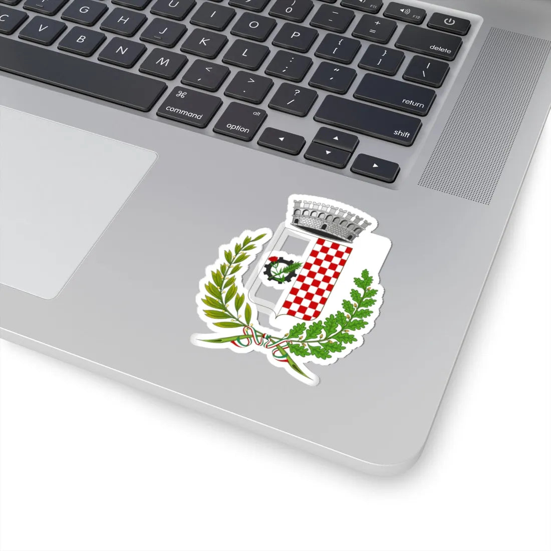 Chiesina Uzzanese-Stemma (Italy) (Coat of Arms) STICKER Vinyl Kiss-Cut Decal - The Sticker Space