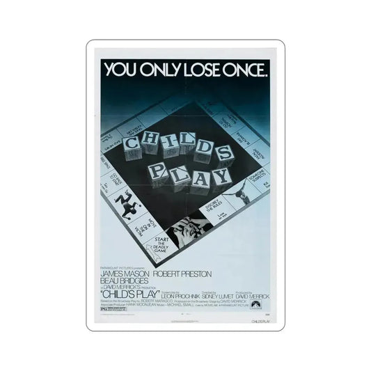 Child's Play 1972 Movie Poster STICKER Vinyl Die-Cut Decal 6 Inch - The Sticker Space