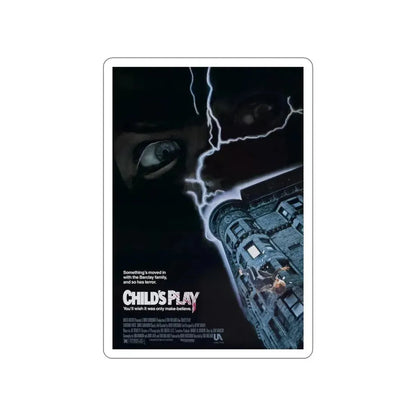 CHILD'S PLAY 1988 Movie Poster STICKER Vinyl Die-Cut Decal 5 Inch - The Sticker Space