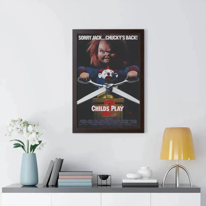 CHILD'S PLAY 2 1990 - Framed Movie Poster - The Sticker Space