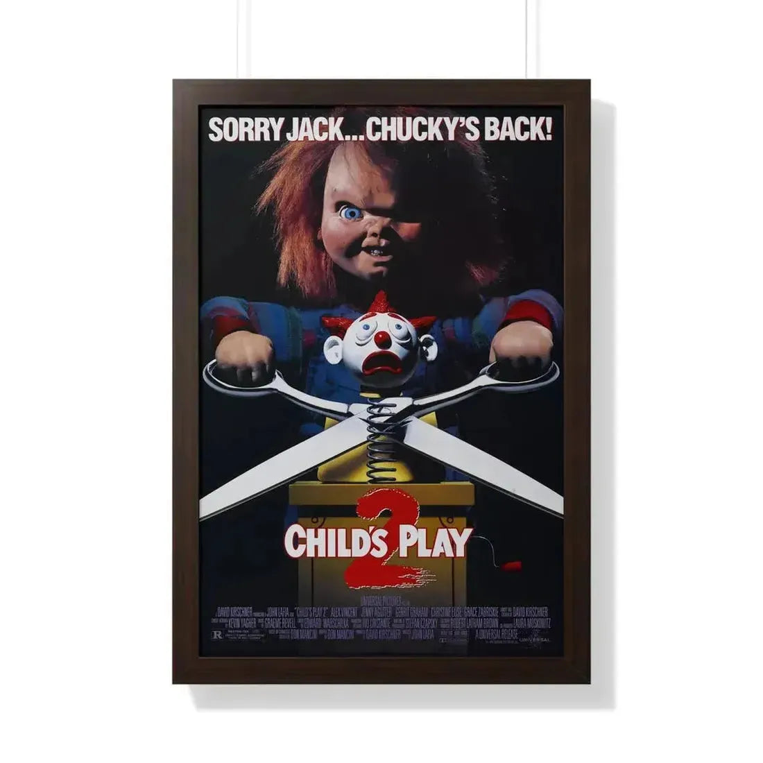 CHILD'S PLAY 2 1990 - Framed Movie Poster - The Sticker Space