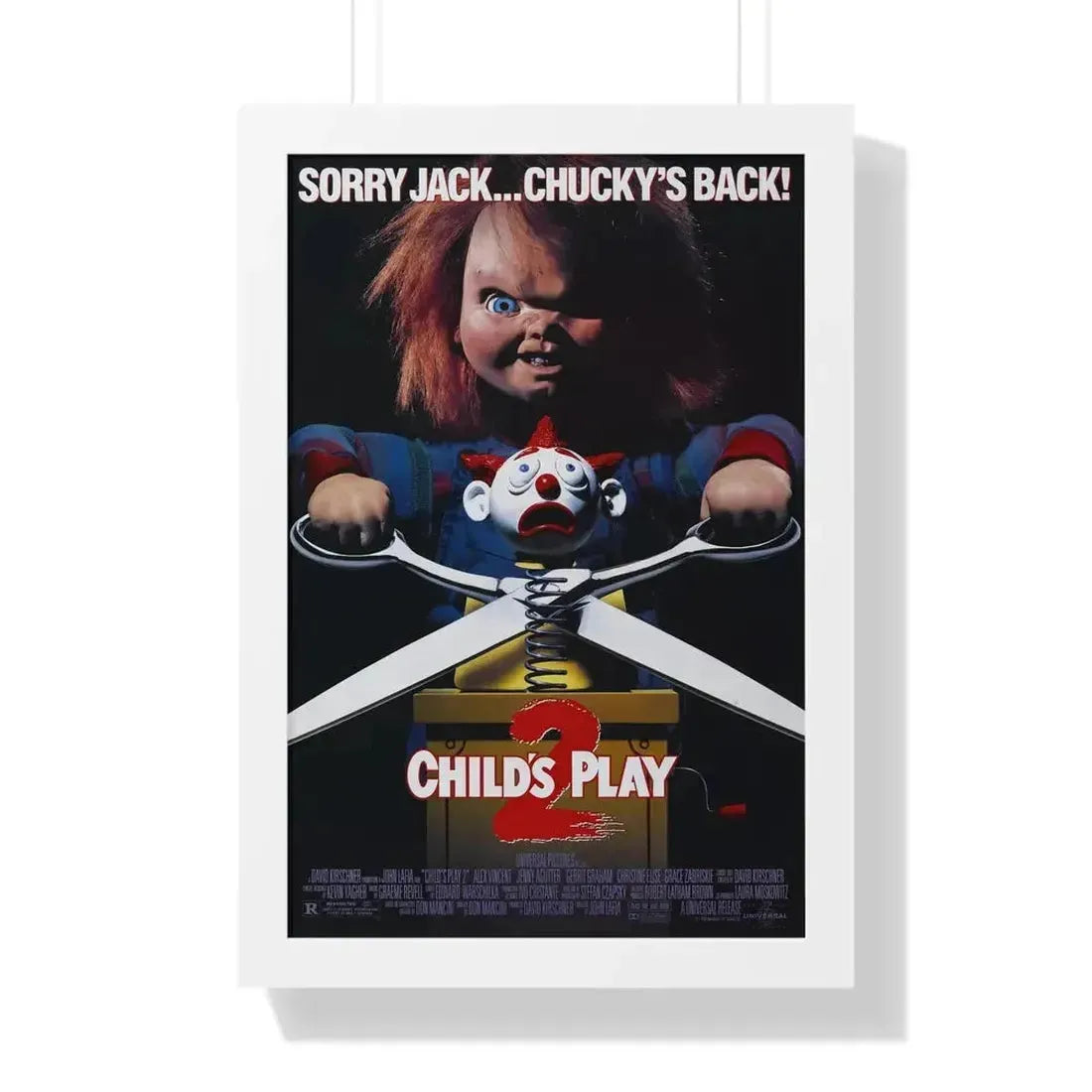CHILD'S PLAY 2 1990 - Framed Movie Poster - The Sticker Space