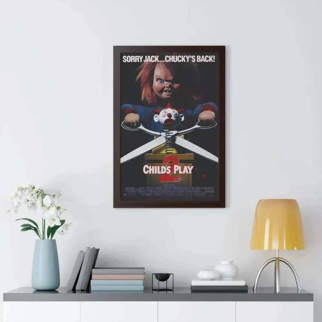 CHILD'S PLAY 2 1990 - Framed Movie Poster - The Sticker Space