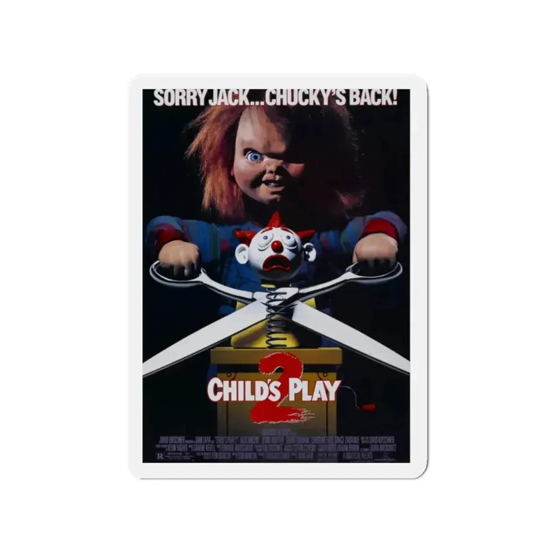 CHILD'S PLAY 2 1990 Movie Poster - Refrigerator Magnet - The Sticker Space