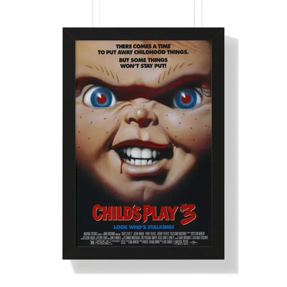 CHILD'S PLAY 3 1991 - Framed Movie Poster 16″ x 24″ Black - The Sticker Space
